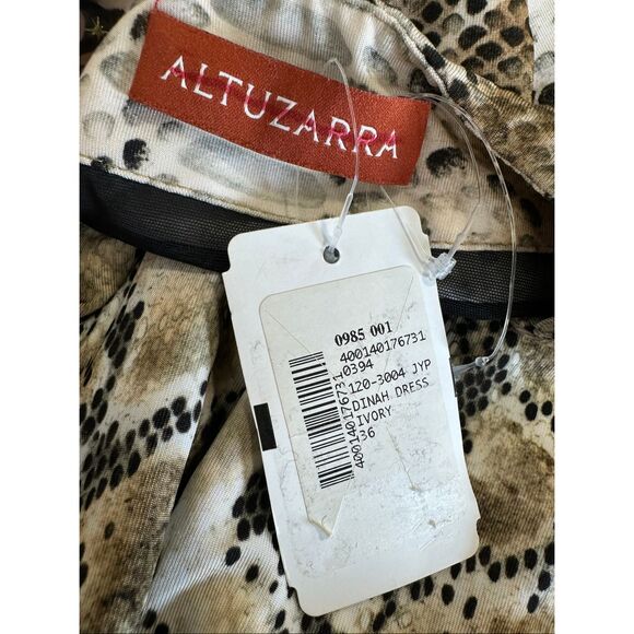 Altuzarra Tan Snakeskin Print Dinah Wrap Dress Size FR36/US4 $1795 - Picture 11 of 11